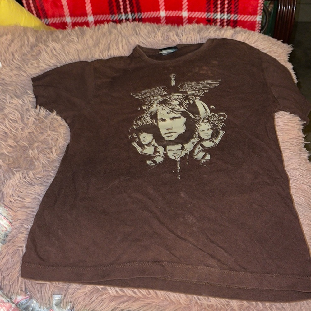bon jovi brown t shirt have a nice day small